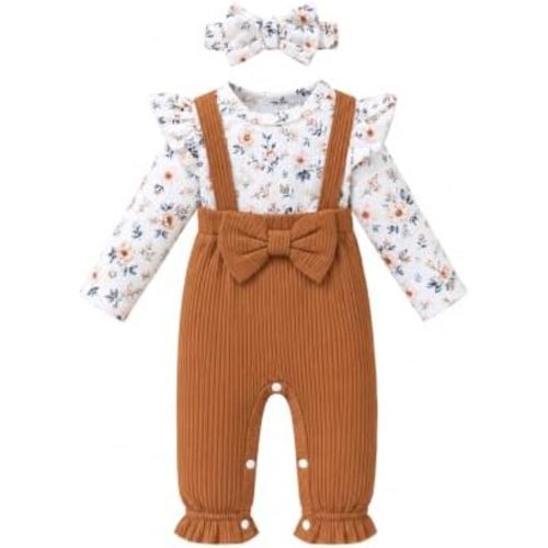 Renotemy Baby Girl Clothes Winter Newborn Girls Outfits Preemie-18Monthes