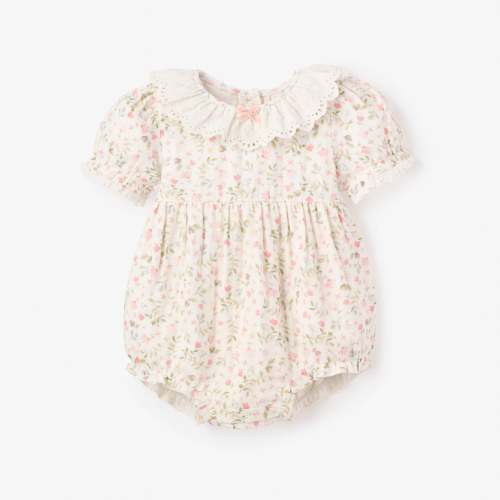 Folklore Floral Organic Muslin Bubble – Elegant Baby