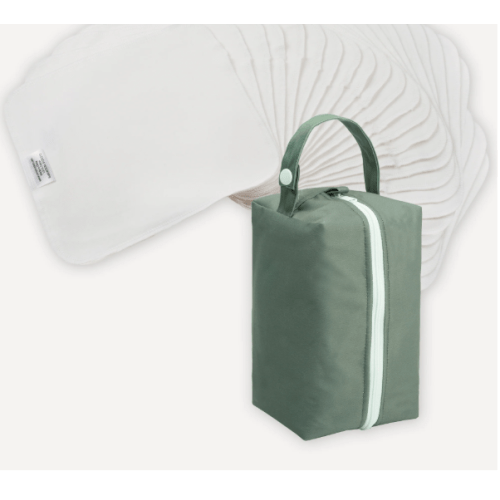 Reusable Cotton Wipes - 20 Pack With Sage Travel Pod