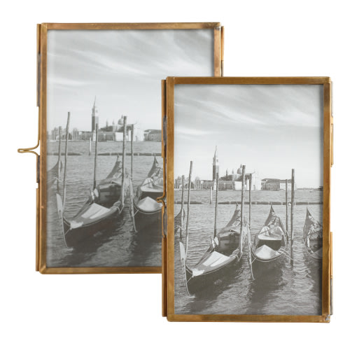 Brass Metal Prism Picture Frame - World Market