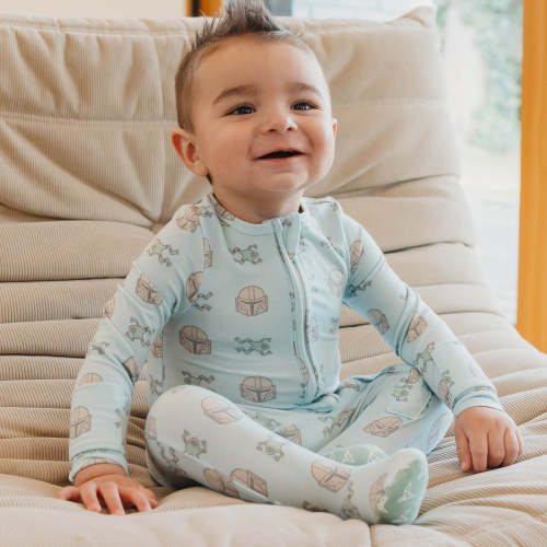 Zip-Up Footie Pajama - Star Wars Mando Medley