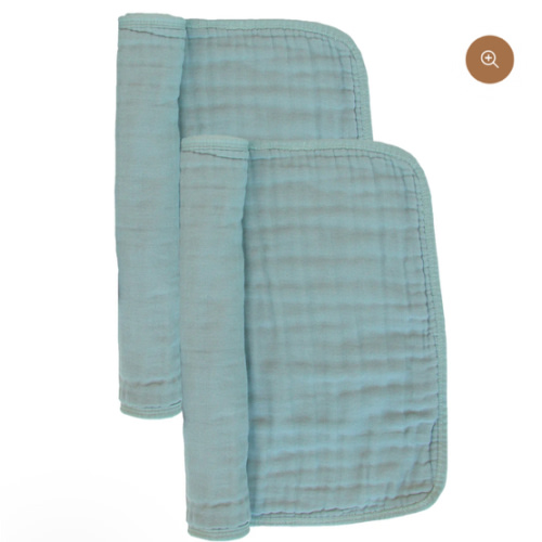 Cloud Muslin™ Burp Cloth 2 Pack - Steel