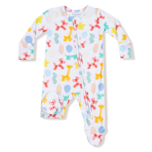 Angel Dear Balloon Animals Blue 2-Way Zipper Footie – zukababy
