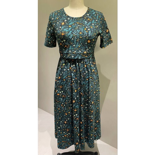 Pre-Order Cotton Fernwood Floral Homestead Nursing Friendly Dress