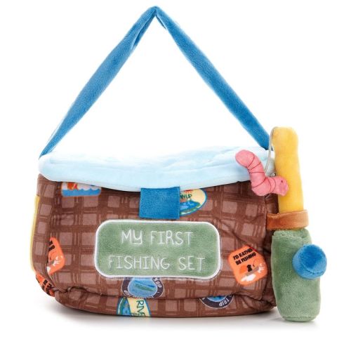 Mud Pie Fishing Plush 6-Piece Set - Blue