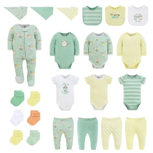 The Peanutshell 23-Piece Baby Boy and Girl Clothing Set, Cu-Tea, 3-6 Months