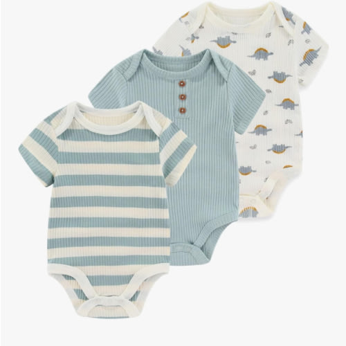 Baby Bodysuit Boy Girl Clothes Soft Newborn Infant Outfit Short Sleeve Romper