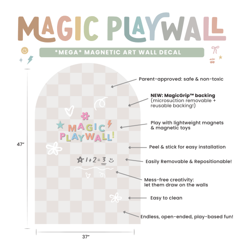Magic Playwall - Arch Mangetic Wall Decal for Kids – Cherrypick