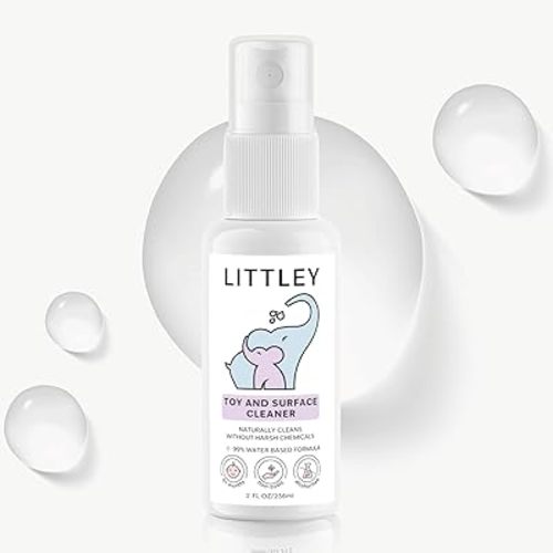 Littley Toy & Surface Cleaner | 2 oz | Alcohol-Free HOCl Spray for Baby Toys & High-Touch Surfaces | Fragrance-Free Formula | Gentle Cleaning for Everyday Messes