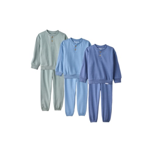 Kids' Jerry Henley Fleece Sweatsuit, 3-6M