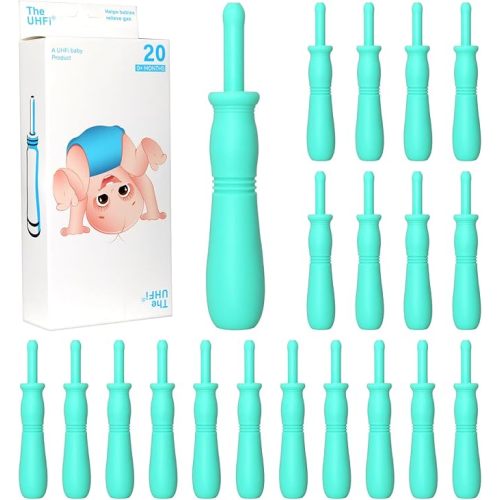 Gas and Colic Reliever for Babies, 20 Count Natural Solution Effective Instant Constipation Gas Relief for Babies Boys Girls Colic and Gas Relief, Green