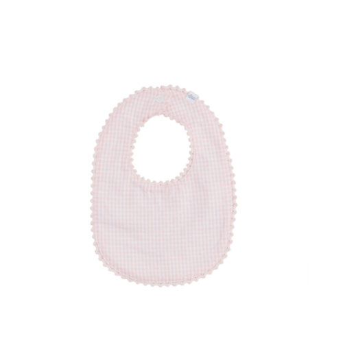 Pink Gingham Bib