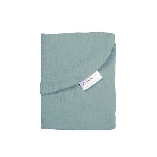 Snuggle Me Lounger Curve Muslin Cover - Slate