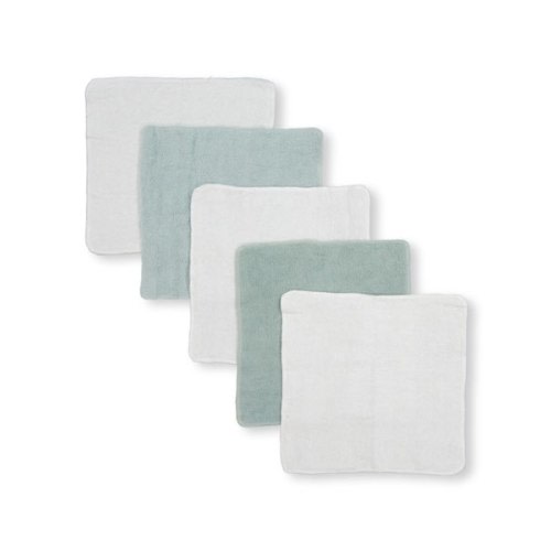 Medium Green Baby 5 Pack Face Washer Set | Best&Less™ Online