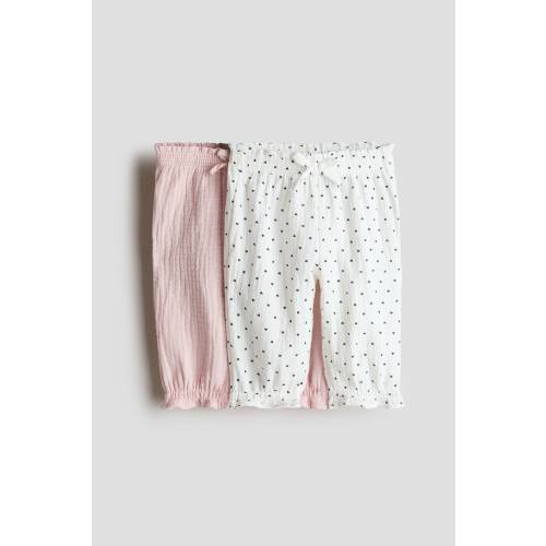 2-PACK COTTON MUSLIN PANTS
