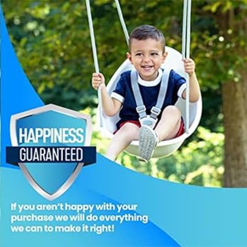 Amazon.com: Swurfer Coconut Toddler Swing – Comfy Baby Swing Outdoor, 3- Point Adjustable Safety Harness, Secure, Safe Quick Click Locking System, Blister-Free Rope, Easy Installation, Ages 6-36 Months, Gray : Toys & Games