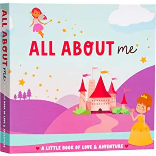 RubyRoo Baby Memory Book - Milestone Journal for Baby Girl - Baby Keepsake Photo Album - First 5 Years Scrapbook - Pregnancy Gift for Baby Shower, 60 Page Hardcover Record Book for Newborn - Fairyland