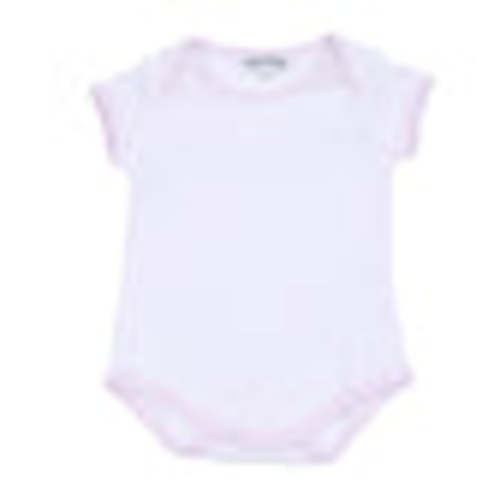 Magnolia Baby Girl Gingham Dots Bodysuit in Pink