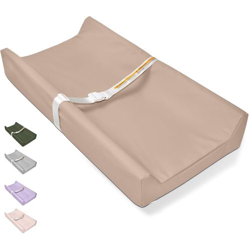 Baby Changing Pad - Vegan Leather Changing Pad, Wipeable Changing Pads, 31.5" x 16" Diaper Waterproof PU Changing Mat for Dresser Table