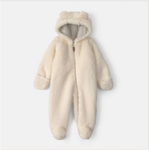 Baby Carter's Teddy Bear Fleece Long-Sleeve Jumpsuit