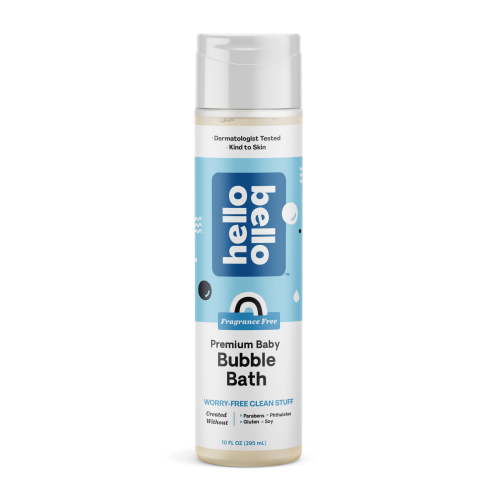 Hello Bello Fragrance Free Bubble Bath, Tear-Free Baby Bath for All Skin Types, 10 fl oz