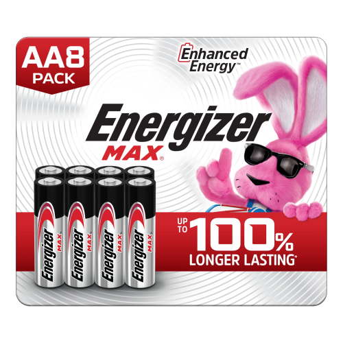 Energizer MAX AA Batteries (8 Pack), Double A Alkaline Batteries