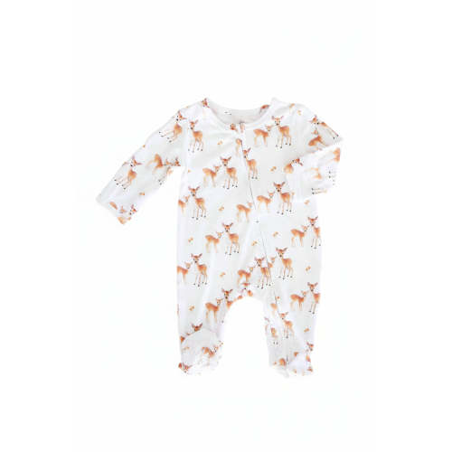 Friendly Fawns Zipper Footie
