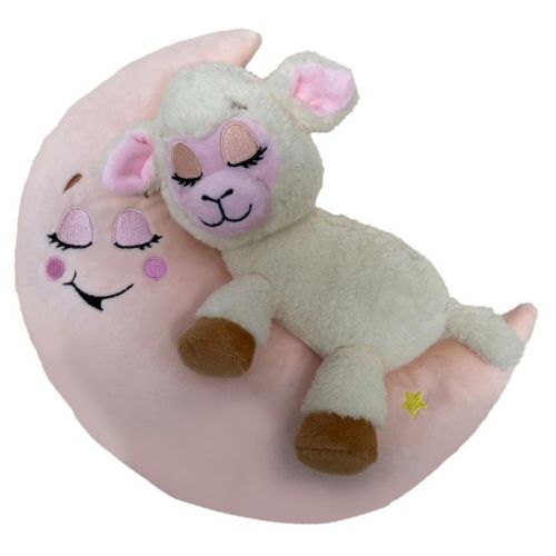 Happpy Nappers: Lullabrites Moon Pet - Lamb - Cream & Pink