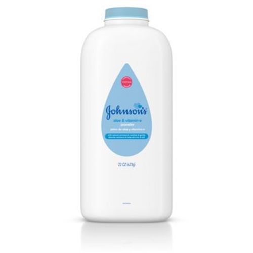 Johnson's Naturally Derived Cornstarch Baby Powder, Aloe & Vitamin E for Delicate Skin - 22oz