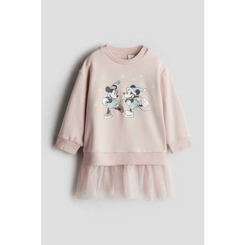 SWEATSHIRT DRESS WITH TULLE SKIRT