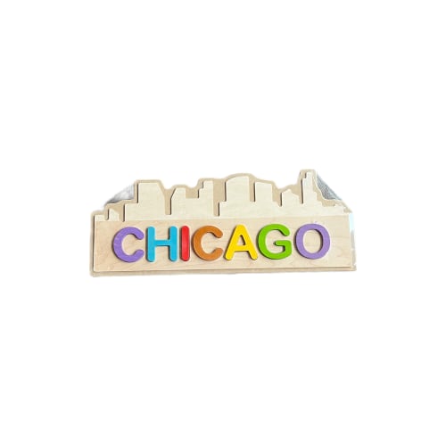 Chicago Wooden Puzzle - Skyline Landscape