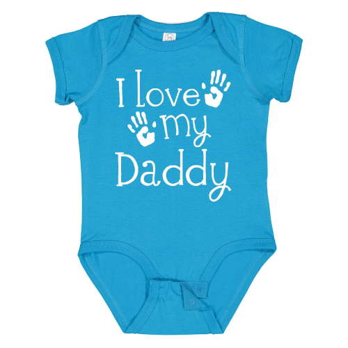 Inktastic I Love My Daddy Fathers Day Boys or Girls Baby Bodysuit