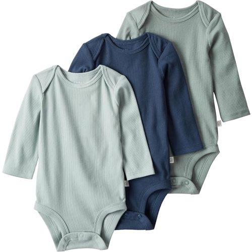 little planet by carter's unisex-baby 3-pack Long Sleeve Bodysuits Made With Organic Cotton