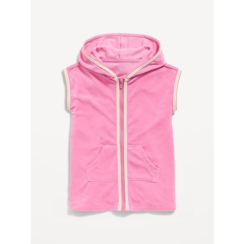 Hooded Terry Swim Cover-Up for Toddler Girls