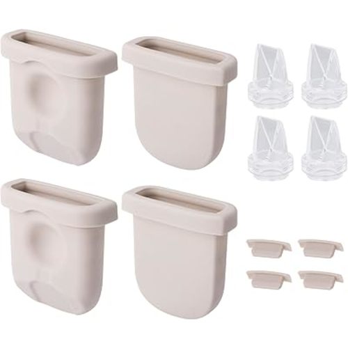 12pcs Breast Pump Parts Replacement for eufy, Includes 4 Silicone Diaphragms 4 Duckbill Valves & Nozzle Covers Accessories Kit Compatible with eufy S1 Pro/S1/E10/E20