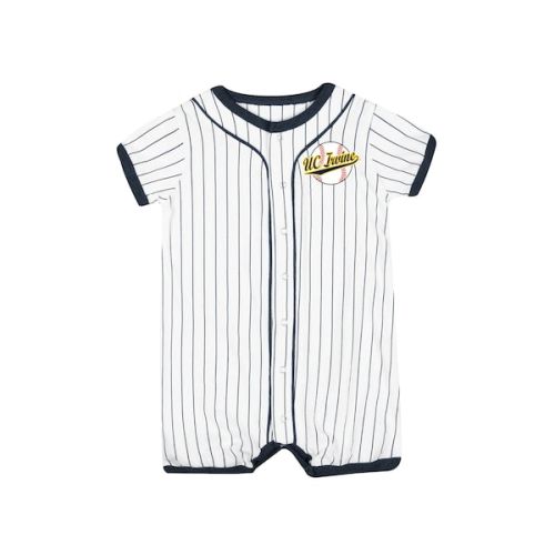Youth Colosseum wht University of California Irvine NEWBORN PINSTRIPE BASEBALL ONESIE