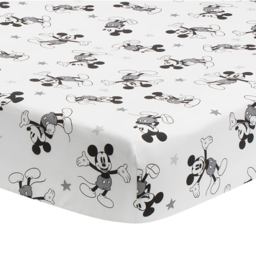 Magical Mickey Mouse Cotton Fitted Crib Sheet