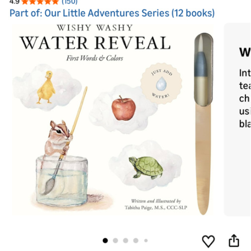Wishy Washy (Water Reveal Edition): tot paint book