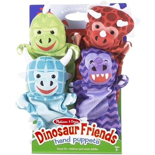 Melissa & Doug Dinosaur Friends Hand Puppets