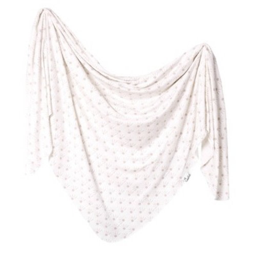 Copper Pearl Knit Swaddle Blanket - Shine