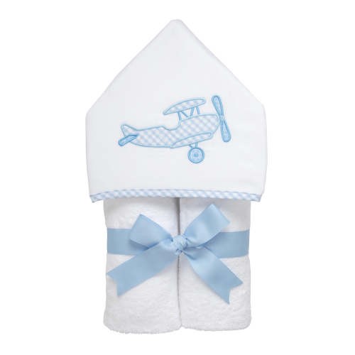 Blue Airplane Hooded Kids Towel - Soft Terrycloth for Boys | 3Marthas – 3 Marthas