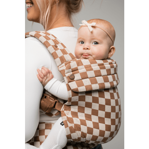 The Monarch Baby Carrier - Mocha Check – Mabē