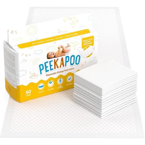 Peekapoo - The Original Disposable Baby Changing Pad Liners – 50 Pack