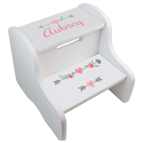 Personalized Child's Two Step Stool 2.0