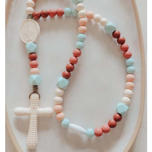 St. Gianna | Chews Life Silicone Rosary Baby Teether