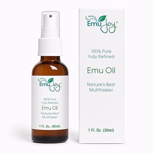 Emu Joy Emu Oil - Pure, Fully Refined Emu Oil for Skin & Body - Fast Absorbing, Non Greasy Conditioning Oil - Fragrance Free - Sensitive, Eczema & Psoriasis Prone Skin - 1 fl oz