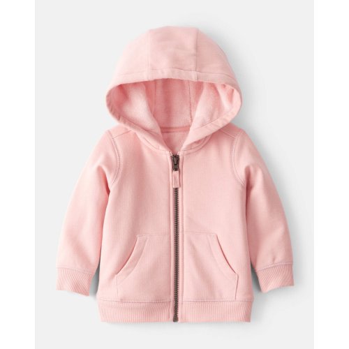 Baby Girl DayDream Fleece Long-Sleeve Hooded Zip-Up Jacket - Pink | Carter's
