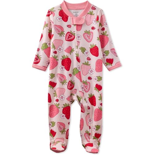 Scout Sleep & Play Baby Pajamas 100% Organic Cotton Footed Two Way Zipper Sleeper Pajamas for Baby Girls​