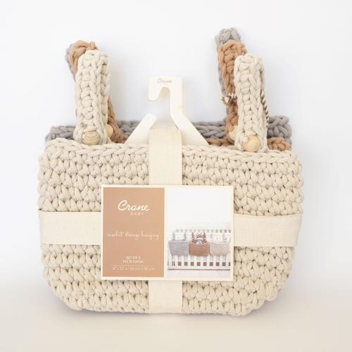 Crane Baby Charlie Hanging Storage Bin (Set of 3) | Ashley