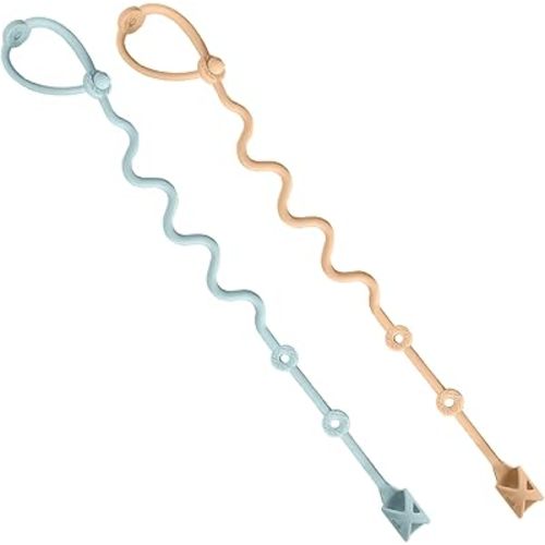 Silicone Utensils Holder Strap (Blue/Pink, 2PK)